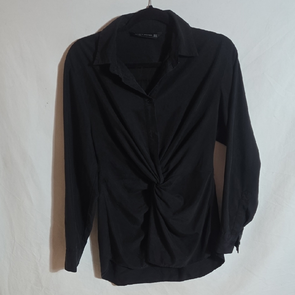 Zara Black Button Down Shirt